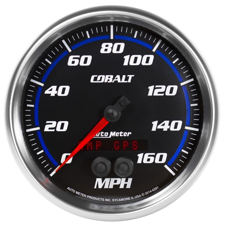 atm6281 Hastighetsmätare 127mm 160MPH GPS-styrd COBALT