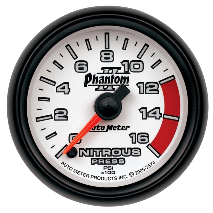 atm7574 Lustgasmätare (Tryck) 52mm 1600PSI (Digital Stepper-motor) PHANTOM II