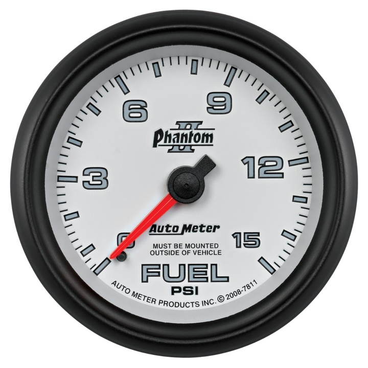 atm7811 Bränsletrycksmätare 66.7mm 15PSI (Mekanisk) PHANTOM II