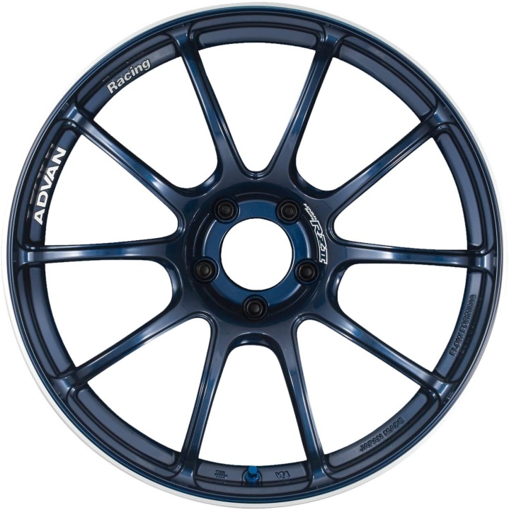 avnYAZ7I45EE Advan RZII 17x9,0 +45 5-114,3 Racing Indigo Blå Fälg