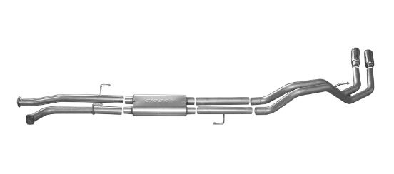 gib1899687 Tundra (2020 fits the 5.7L) 4.6L-5.7L 07-20 CrewMax, Short Bed 5.5” Aluminiserat Cat-Back Avgassystem Gibson