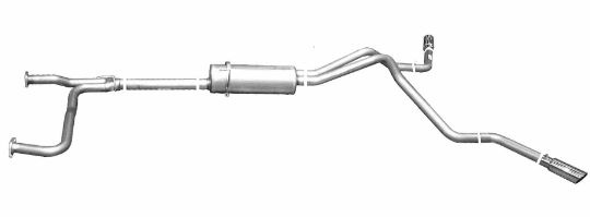 gib2264506 Titan 5.6L 03-19 Crew Cab, Short Bed Aluminiserat Cat-Back Avgassystem Gibson