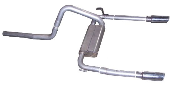 gib320000-1 Firebird/Trans Am 5.7L LS-1 98-02 Aluminiserat Cat-Back Avgassystem Gibson