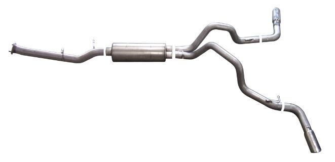 gib5632 Silverado / Sierra 2500 HD / 3500 HD 6.0L 6.0L 07-10 Aluminiserat Cat-Back Avgassystem Gibson