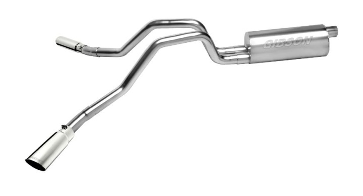 gib5637 Silverado / Sierra 1500 6.0L 10-13 Crew Cab, Short Bed Aluminiserat Cat-Back Avgassystem Gibson