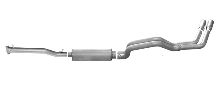 gib5650 Silverado / Sierra 2500 HD / 3500 HD 6.0L 6.0L 11-19 Aluminiserat Cat-Back Avgassystem Gibson