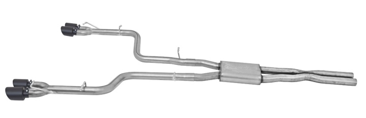 gib617009-B- Challenger RT 5.7L-6.4L 15-20 Dual Exhaust W/ Quad Tip Exit Rostfritt Cat-Back Avgassystem Gibson