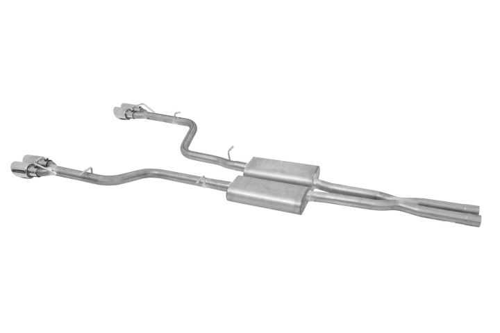 gib617009 Challenger RT 5.7L-6.4L 15-20 Dual Exhaust W/ Quad Tip Exit Rostfritt Cat-Back Avgassystem Gibson