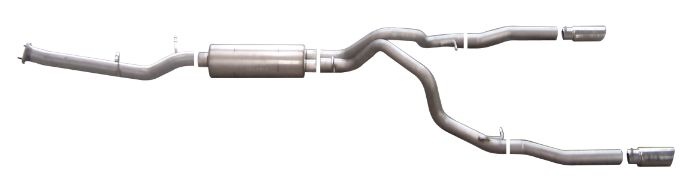 gib65631 Chevrolet Silverado 2500 HD LT 6.0L 07-10 Rostfritt Cat-Back Avgassystem Gibson