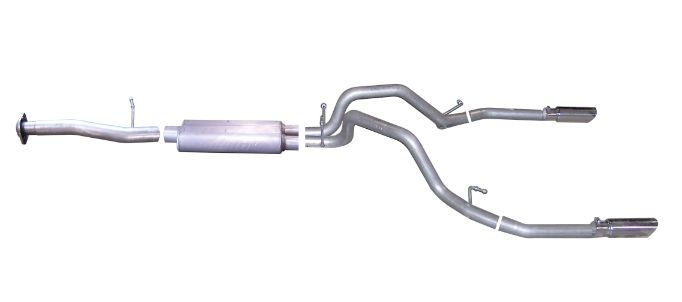 gib65634 Silverado / Sierra 1500 4.8L-5.3L 07-09 Rostfritt Cat-Back Avgassystem Gibson