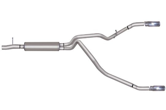 gib69524 F-250 / F-350 Super Duty Pickup 5.4L-6.8L 05-06 Rostfritt Cat-Back Avgassystem Gibson