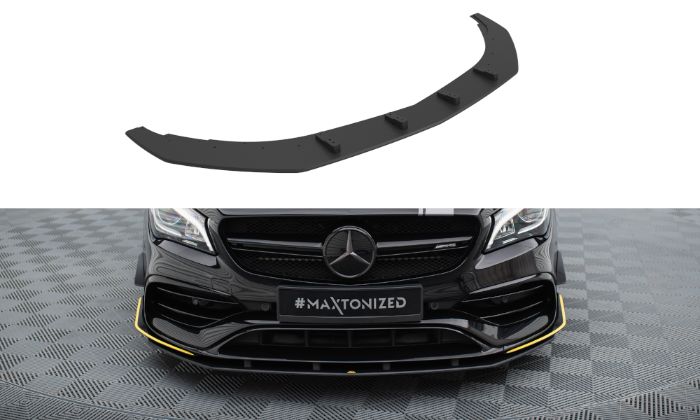 Mercedes-AMG CLA 45 Aero C117 Facelift 2017-2019 Street Pro Frontläpp / Frontsplitter Maxton Design i gruppen Välj bilmodell / Mercedes Benz / CLA-Class 13-19 (C117) / Styling hos DDESIGN AB (v-MECLA117AMGEROCNC-FD1B)