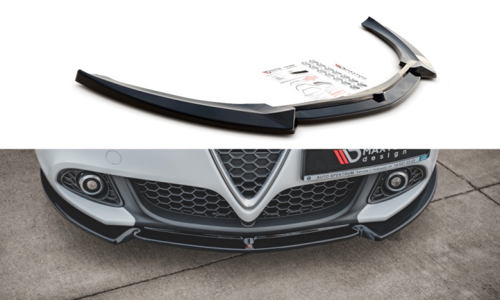 var-AL-GU-1F-FD2T Alfa Romeo Giulietta Facelift 2016-2020 Frontsplitter V.2 Maxton Design 