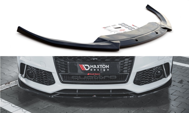 var-AU-RS6-C7-FD4T Audi RS6 C7 2013-2017 Frontsplitter V.4 Maxton Design 