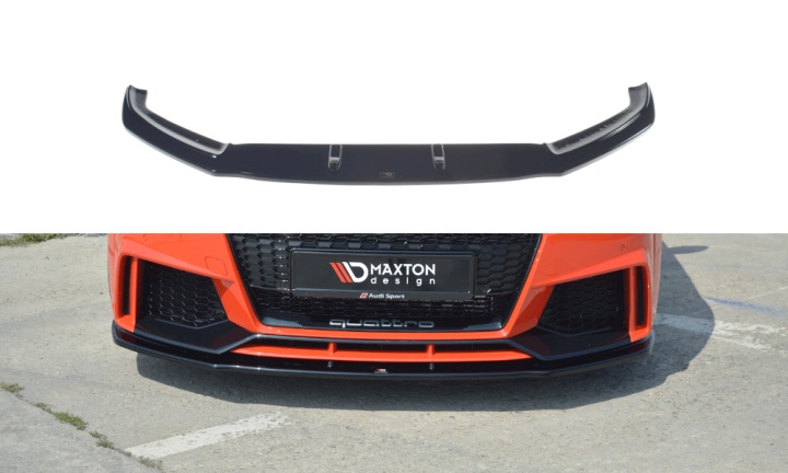 var-AU-TT-3-RS-FD1T Audi TTRS 8S 2016+ Frontsplitter V.1 Maxton Design 