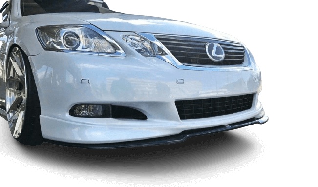 var-LE-GS-3F-FS-FD2T Lexus GS Facelift 2008-2012 Frontsplitter V.2 Maxton Design 