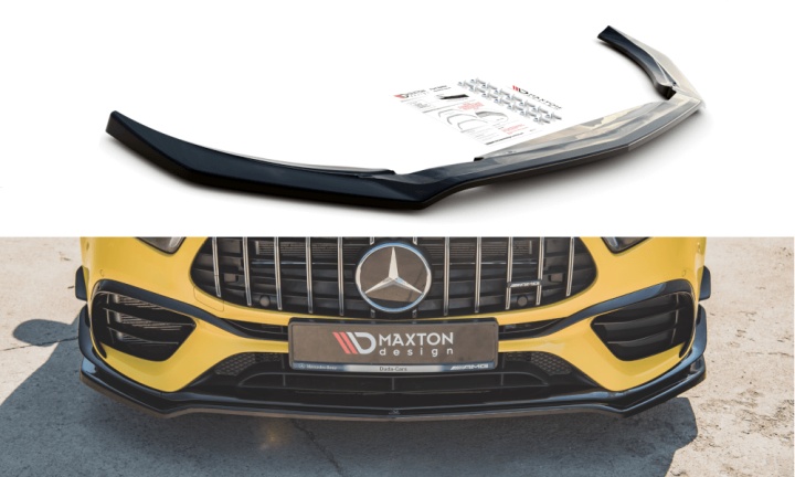 var-ME-A-177-45-FD1T Mercedes AMG A45 S W177 2019+ Frontsplitter V.1 Maxton Design 