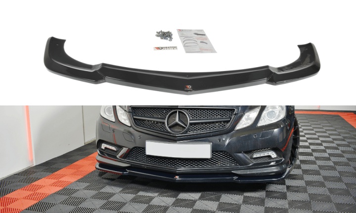 var-ME-E-207-AMGLINE-C-FD Mercedes E-Klass W207 Coupe AMG-Line 2009-2012 Frontsplitter V.1 Maxton Design 