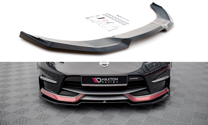 var-NI-370Z-NISMO-FD3T Nissan 370Z Nismo 2014-2020 Frontsplitter V.3 Maxton Design 