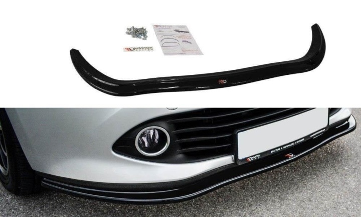 var-RE-CL-4-FD1T Renault Clio Mk4 2012-2016 Frontsplitter V.1 Maxton Design 