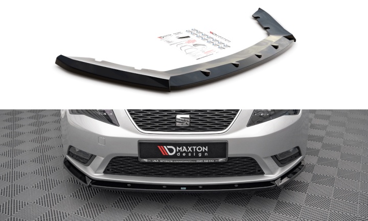 var-SE-LE-3-FD1T Seat Leon 2012-2016 Frontsplitter V.1 Maxton Design 