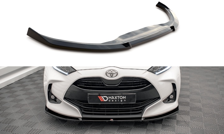 var-TO-YA-4-FD3T Toyota Yaris Mk4 2019+ Frontsplitter V.3 Maxton Design 