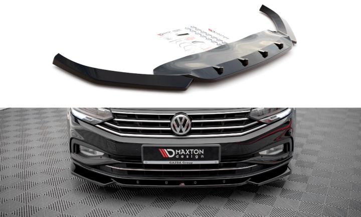 var-VW-PA-B8F-FD1T Volkswagen Passat B8 Facelift 2019+ Frontsplitter V.1 Maxton Design 