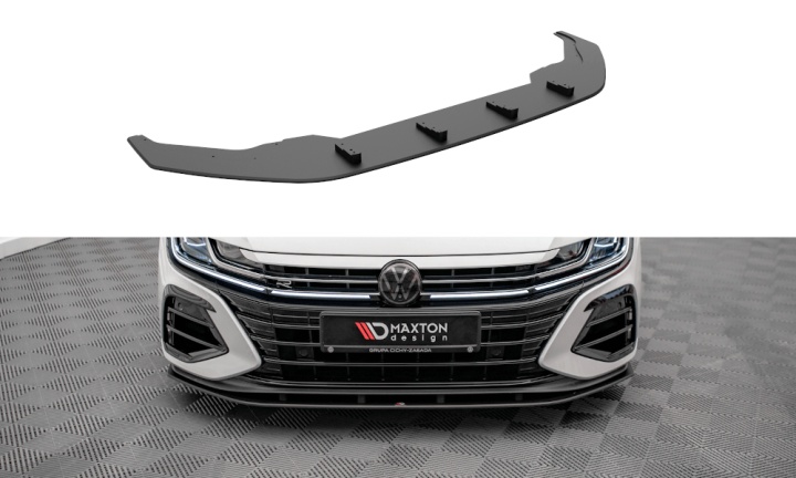 var-VWAR1FRCNC-FD1B VW Arteon R 2020+ Street Pro Frontsplitter V.1 Maxton Design 