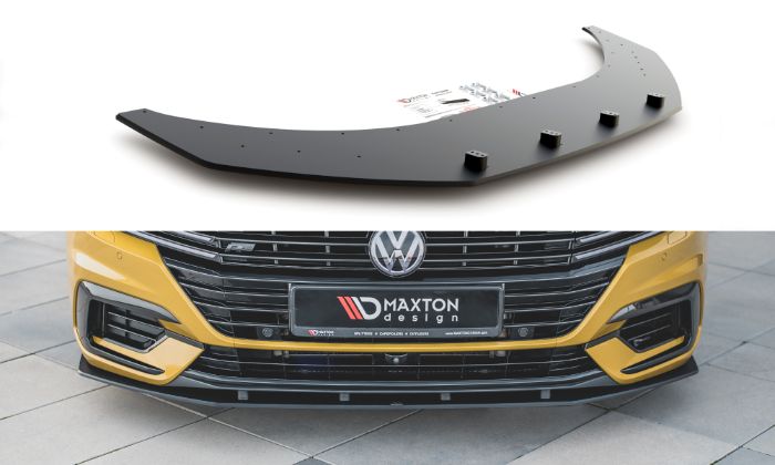 Volkswagen Arteon R-Line 2017+ Racing Frontläpp / Frontsplitter Maxton Design i gruppen Välj bilmodell / VW / Arteon 17+ / Styling hos DDESIGN AB (var-VWAR1RLINECNC-FD1B)