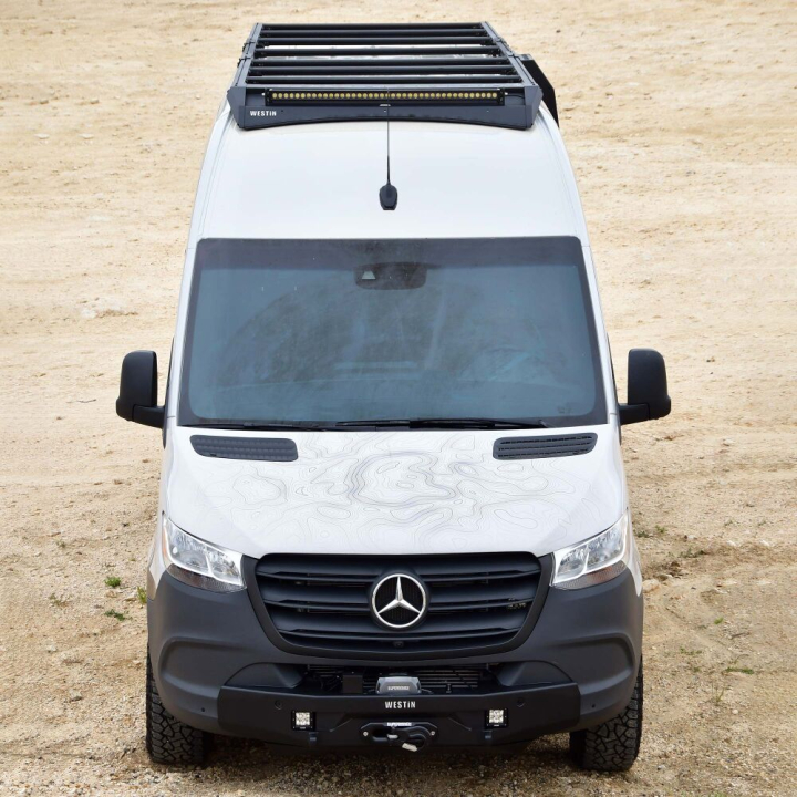 Mercedes-Benz Sprinter 2019-2024 (3657mm hjulbas) Mesa Takräcke Westin - Texturerad Svart i gruppen Välj bilmodell / Mercedes Benz / Sprinter hos DDESIGN AB (wes15-00025)