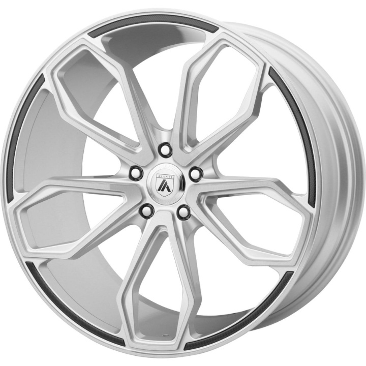 wlp-ABL19-22051525SL Asanti Black Athena 22X10.5 ET25 5X115 72.60 Brushed Silver