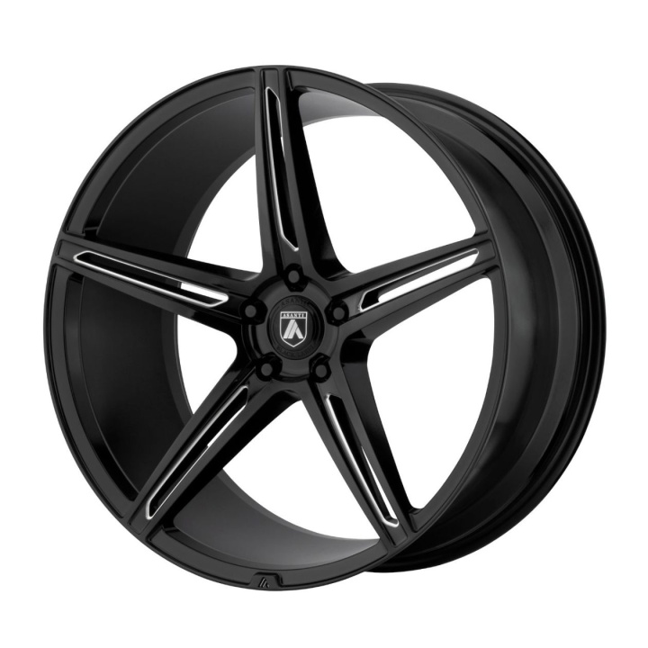 wlp-ABL22-20051520BK Asanti Black Alpha 5 20X10.5 ET20 5X115 72.60 Gloss Black Milled