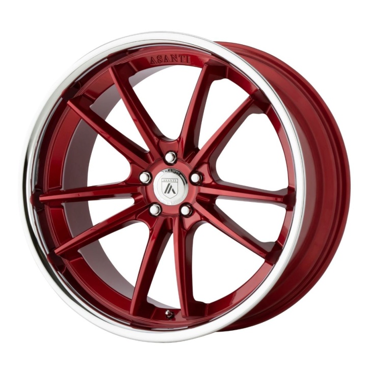 wlp-ABL23-20051520RD Asanti Black Delta 20X10.5 ET20 5X115 72.60 Candy Red W/ Chrome Lip