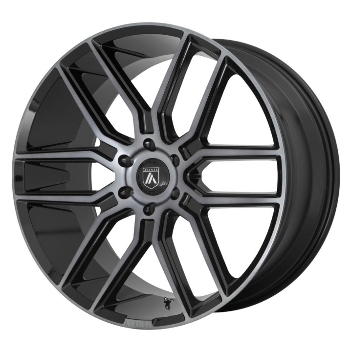 wlp-ABL28-20906230GY Asanti Black Baron 20X9 ET30 6X139.7 100.50 Gloss Black W/ Gray Tint