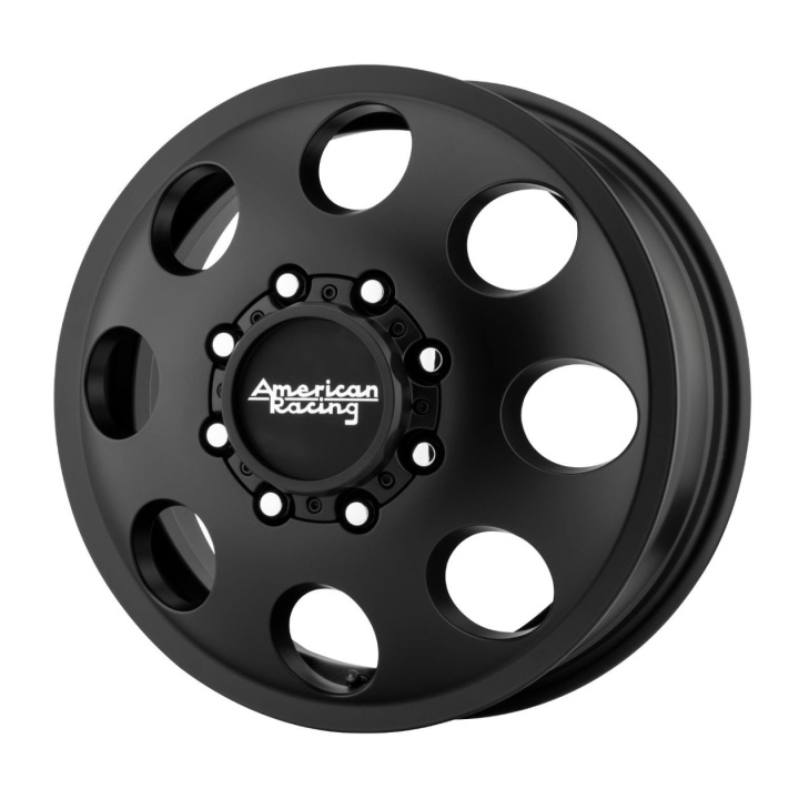 wlp-AR204660877111 American Racing Baja Dually 16X6 ET111 8X170 125.50 Satin Black - Front