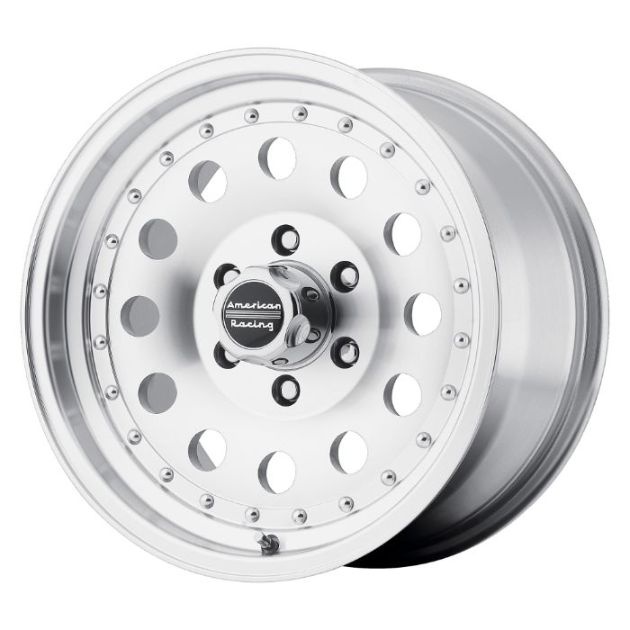 wlp-AR624761 American Racing Outlaw Ii 14X7 ET0 5x120.7 83.06 Machined W/ Clear Coat