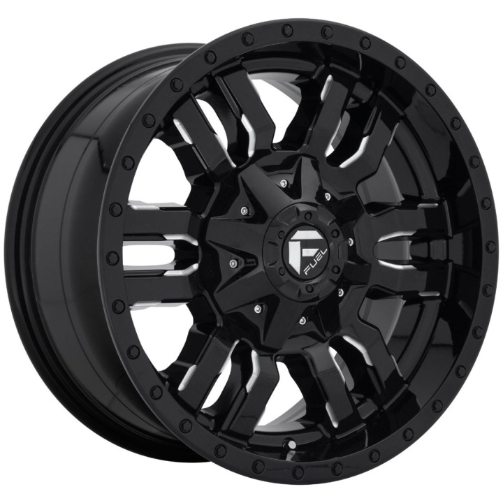 wlp-D21122401747 Fuel 1PC Sledge 24X14 ET-75 8X170 125.10 Gloss Black Milled