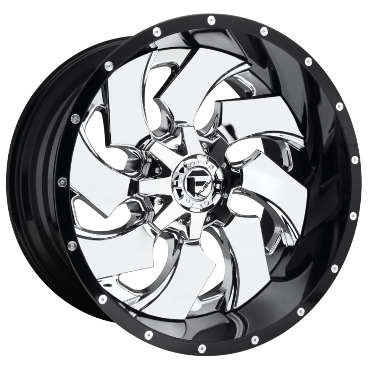 wlp-D24020001747 Fuel 2PC Cleaver 20X10 ET-19 8X170 125.10 Chrome Plated Gloss Black Lip