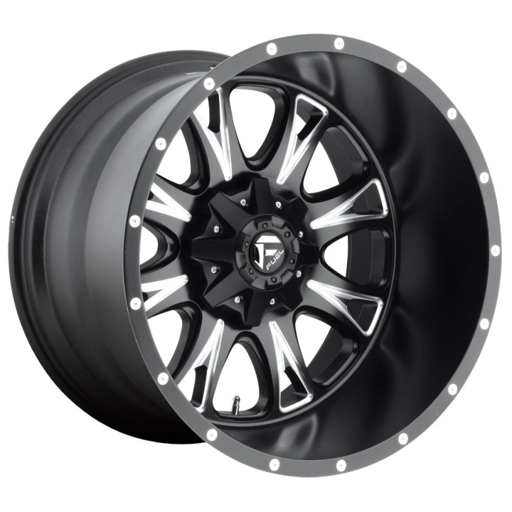 wlp-D51317900545 Fuel 1PC Throttle 17X9 ET-12 5x127/135 87.10 Matte Black Milled