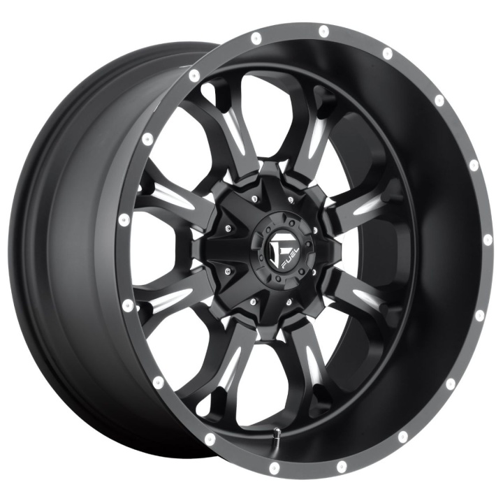 wlp-D51717902645 Fuel 1PC Krank 17X9 ET-12 5x114.3/5.0 78.10 Matte Black Milled