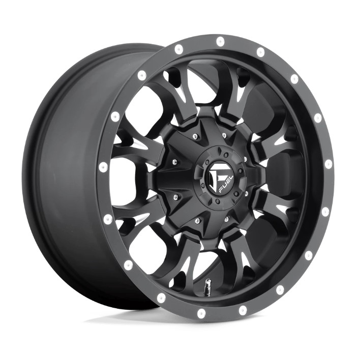 wlp-D51717909857 Fuel 1PC Krank 17X9 ET20 6X135/139.7 106.10 Matte Black Milled