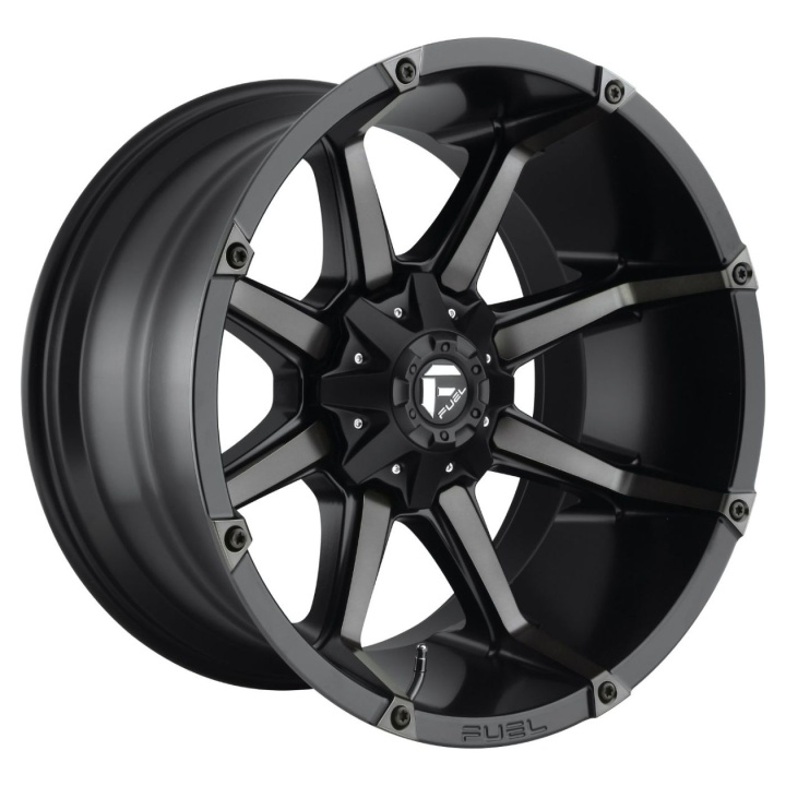 wlp-D55617905745 Fuel 1PC Coupler 17X9 ET-12 5x127/139.7 87.10 Matte Black Double Dark Tint