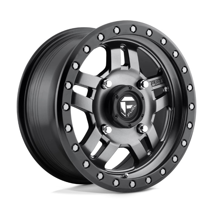 wlp-D5581570A544 Fuel UTV Anza 15X7 ET13 4X156 132.00 Matte Gun Metal Black Bead Ring