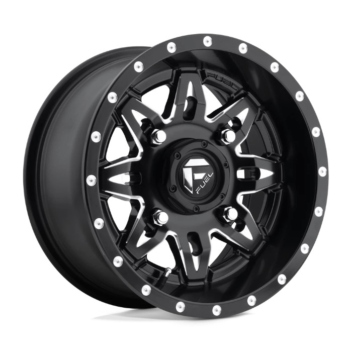 wlp-D5671570A544 Fuel UTV Lethal 15X7 ET13 4X156 132.00 Matte Black Milled