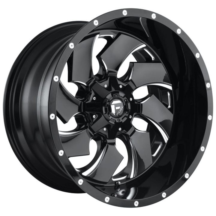 wlp-D57418902645 Fuel 1PC Cleaver 18X9 ET-12 5x114.3/5.0 78.10 Gloss Black Milled