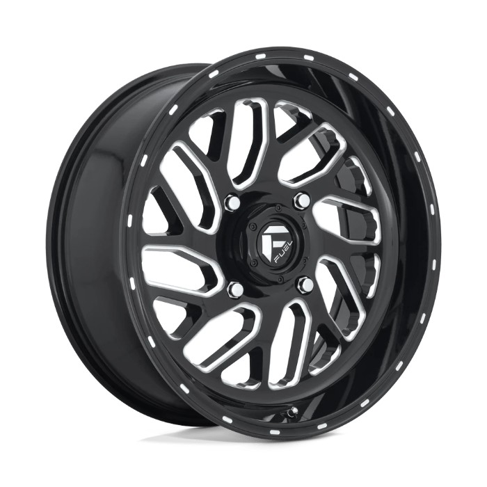 wlp-D5811870A644 Fuel UTV Triton 18X7 ET13 4X137 110.10 Gloss Black Milled