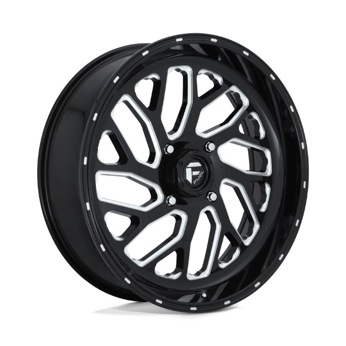 wlp-D5812270A544 Fuel UTV Triton 22X7 ET13 4X156 132.00 Gloss Black Milled