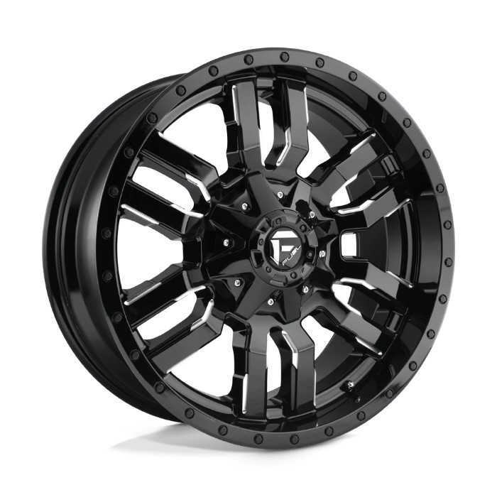 wlp-D59518909850 Fuel 1PC Sledge 18X9 ET1 6X135/139.7 106.10 Gloss Black Milled