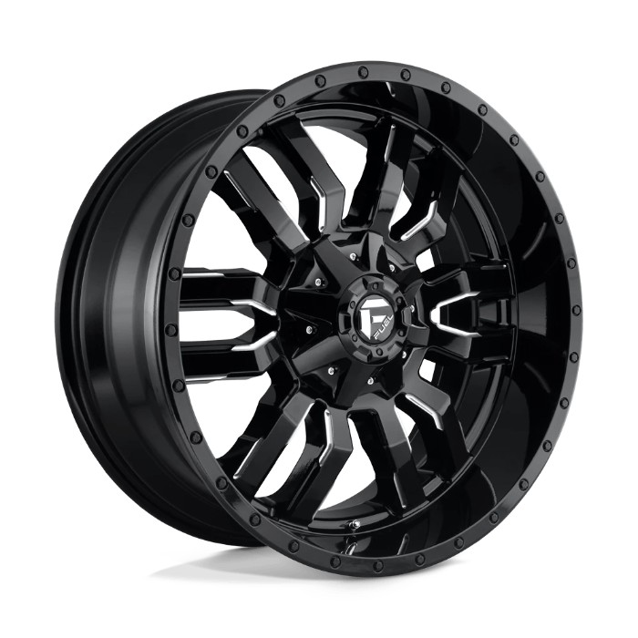 wlp-D59522001857 Fuel 1PC Sledge 22X10 ET10 8X180 124.20 Gloss Black Milled