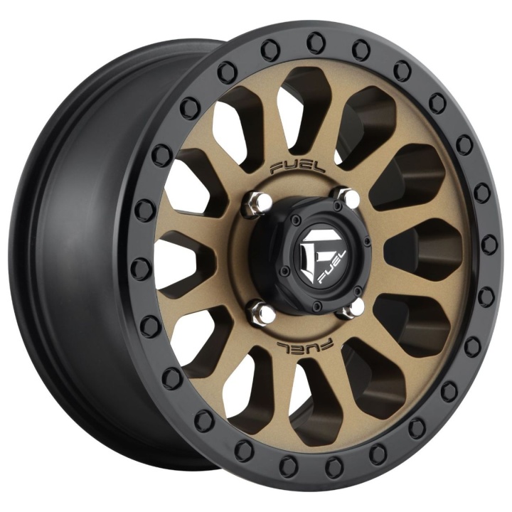 wlp-D60017908345 Fuel 1PC Vector 17X9 ET-12 6X139.7 108.00 Matte Bronze Black Bead Ring